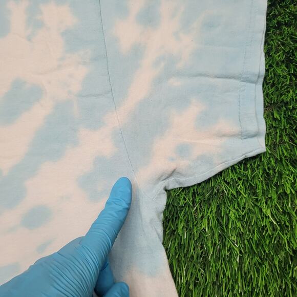 Tupac 2Pac Poetic Justice 1993 Movie T-Shirt Mens XL Blue Tie-Dye Japanese Text - Picture 3 of 9